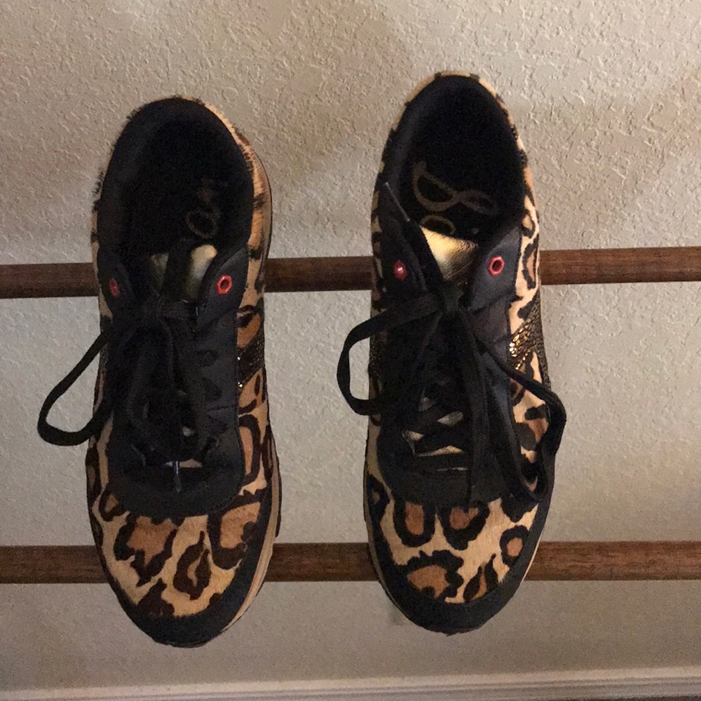Sam Edelman leopard print sneakers